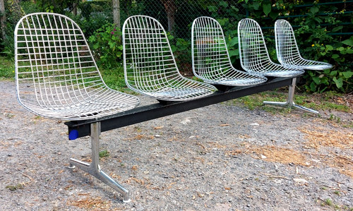 Banc design métal eames wire - banc,